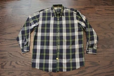Jos. A. Bank Shirt Button Front Long Sleeve Traveler's Collection Blue Plaid XL