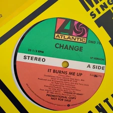 CHANGE - IT BURNS ME UP 12" VG++ ELECTRO FUNK DISCO RECORD