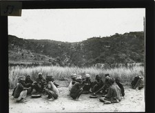 Glass Positive German East Africa Circa 1913, Bearer Dining - 10645421
