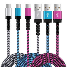 USB C Charger Cable 6Ft/3Pack for Iphone 17 16E/16/16 Pro/16 Pro Max/16 Plus,15/