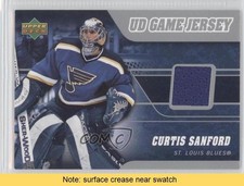 2006-07 Upper Deck UD Game Jersey Curtis Sanford #J-CS READ 0a1