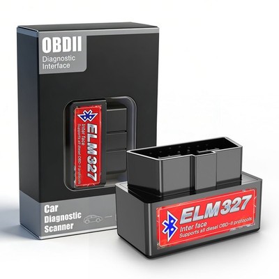 ELM327 Bluetooth OBD2 Diagnostic Scanner Car Code Reader for iOS Android Devices