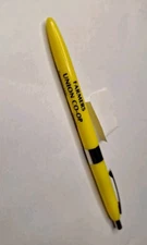 Vtg Yellow Gold Bond Advertising Pen Farmers Union Co-op Spring Hill Olathe Ks