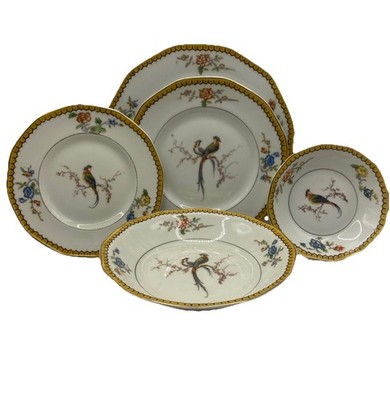 Vintage Theodore Haviland Limoges Blois Birds of Paradise Individual Pieces