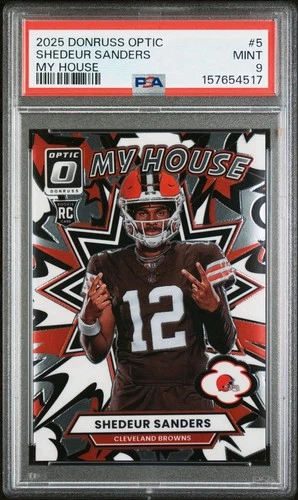 2025 Donruss Optic Shedeur Sanders Base (PSA 9)