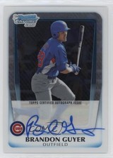 2011 Bowman Chrome Prospects Auto Brandon Guyer #BCP168 Auto t2b