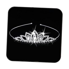 Crystal Tiara Crowns Rhinestone Birthday Crowns Headband Tiaras for Silver
