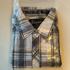Buckle Mens Black Label No 48, LONG SLEEVE *SQUARE SNAP UP WESTERN SHIRT XL