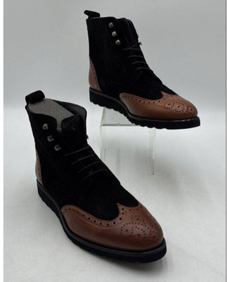 Southern Gent Rogue Sport Wingtip Boots EU:39 D Black Walnut 6.5 US