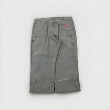 Vintage Dickies Carpenter Pants 40x30 Olive/Grey Canvas Workwear Utility USA