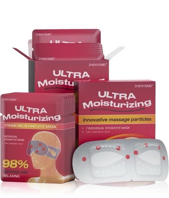 3D Self Heated Eye Mask for Dry Eyes with 100+ Soft Beads, NEW SEALED