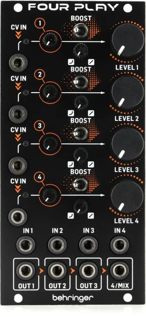 Behringer Four Play Quad VCA and Mixer Eurorack Module