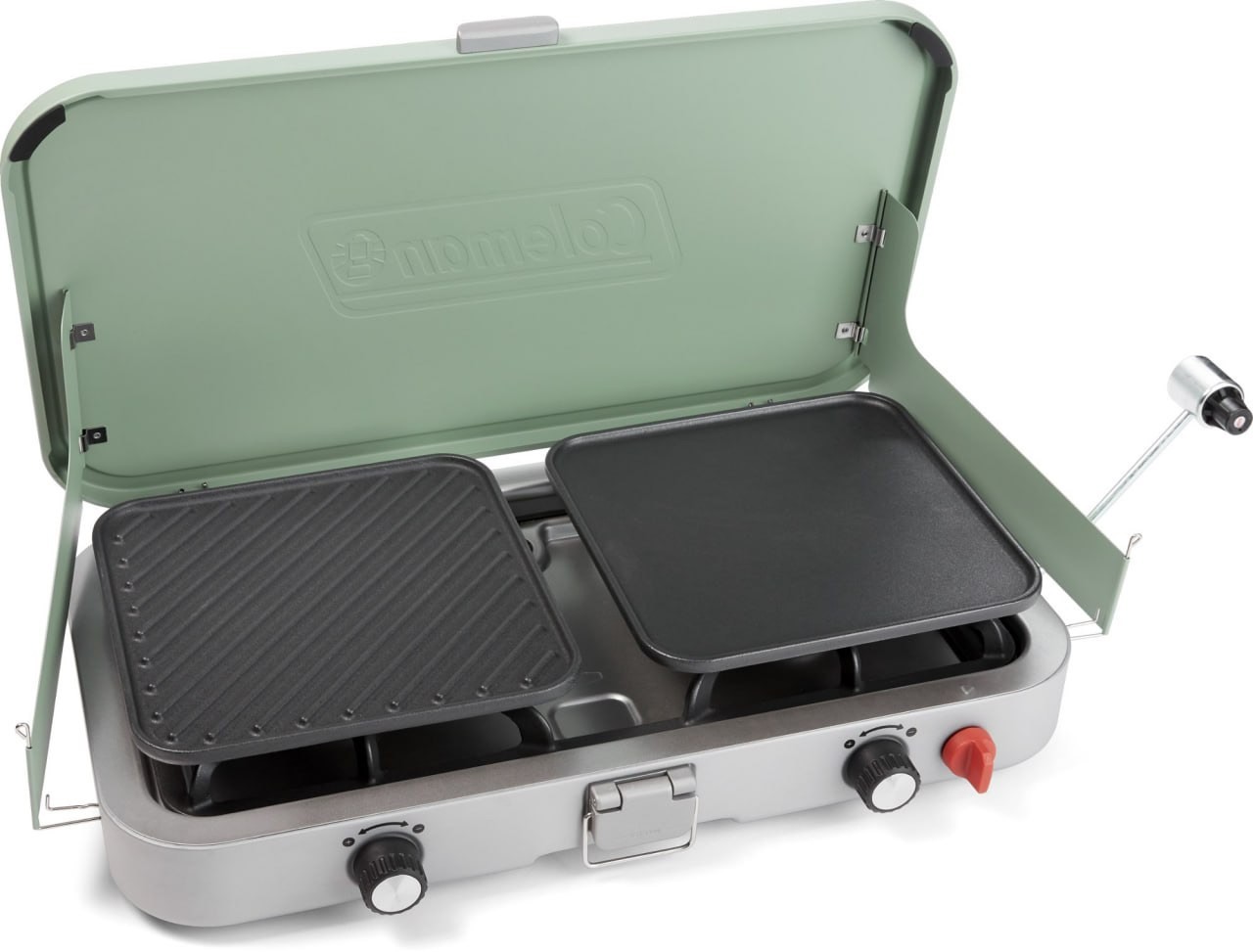 Coleman Cascade 3-in-1 Propane Camping Stove 2-Burner Grill Griddle