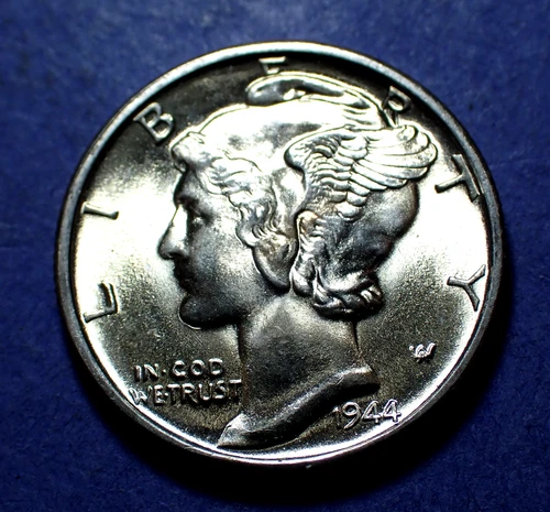 1944-S Mercury Dime  Ch. BU+ FSB
