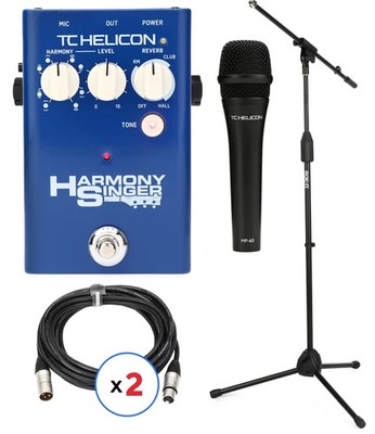 TC-Helicon Harmony Singer 2 Vocal Harmony and Reverb Pedal and MP60 Microphone