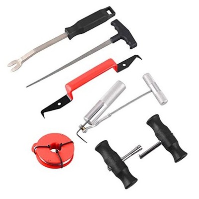  7pc Classic Vintage Car Molded Windshield Remover Windscreen Removal Tool Kit 