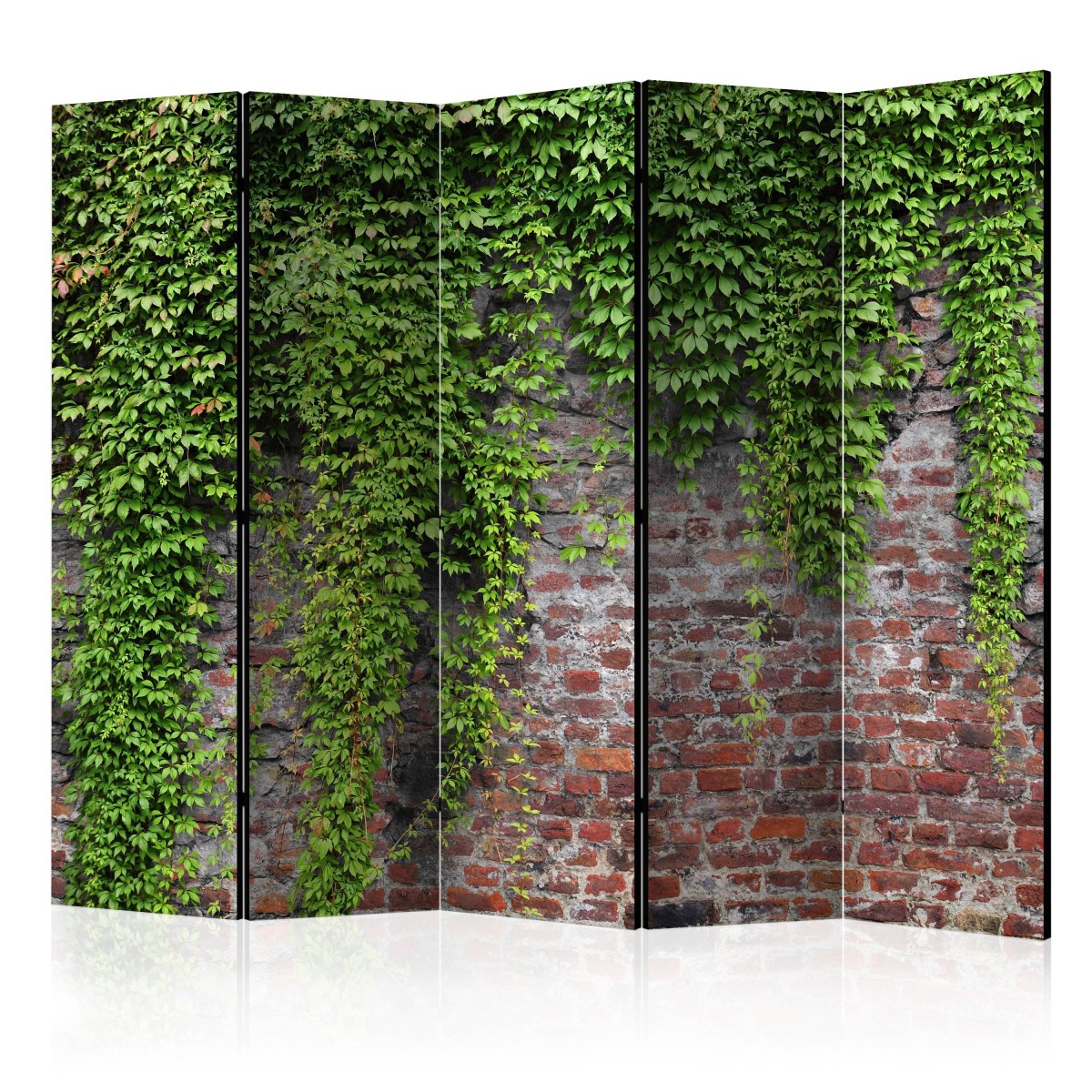 Paravent 5 volets Brick & Ivy de 172x225 cm pour cloison amovible design