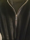 Lizsport Velour Jumpsuit Womens Size Medium Black Velvet Zip Up Jumper Pockets M — photo 4