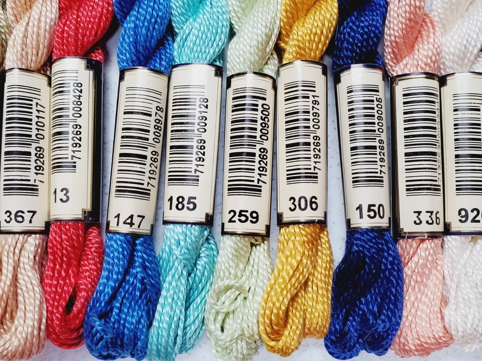 30 Anchor #5 Embroidery Floss Lot of 30 Different Shades Full Skeins - Image 3 of 4