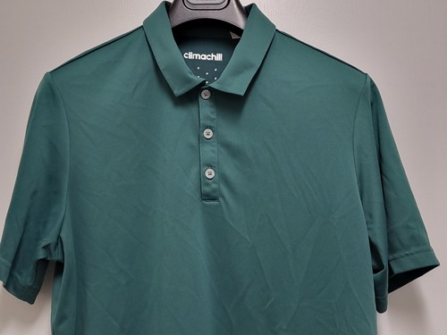 Adidas Climachill Polo Shirt Mens Large Short Sleeve Breathable Moisture Wicking - Picture 2 of 17