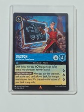 Foil Disney Lorcana Rise of the Floodborn 147 Card Gaston Intellectual