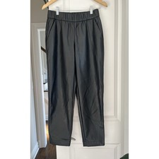 A New Day Faux Black Leather Pants Womens Size XS NWOT