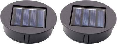2 Pack Solar Light Replacement Tops Outdoor Lanterns with Warm White LED 7