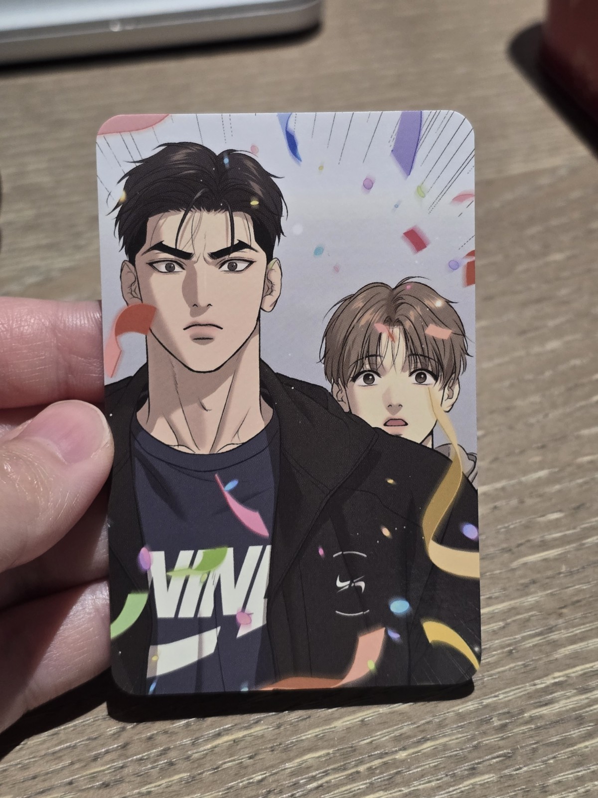 Tarjeta fotográfica oficial Jinx ver 2 dan jaekyung pareja manhwa yaoi BL Lezhin Bomtoon