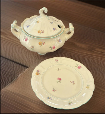 Pirkenhammer Vintage Porzellan Terrine Restposten Set Konvolut 2 Teile