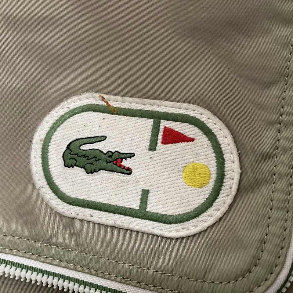 Lacoste Packable Fold Away Back Up Vintage N41 Croc Pocket Tan Tote Bag Travel - Image 2 of 4