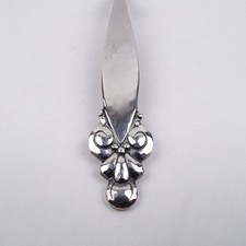 Wilkens Schloss Kronborg Speisegabel 800 Silber Hammerschlag Jugendstil 21,3 cm