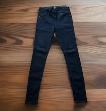 JB Just Black Womens Mid Rise Skinny Stretch Dark Blue Jeans Size 29