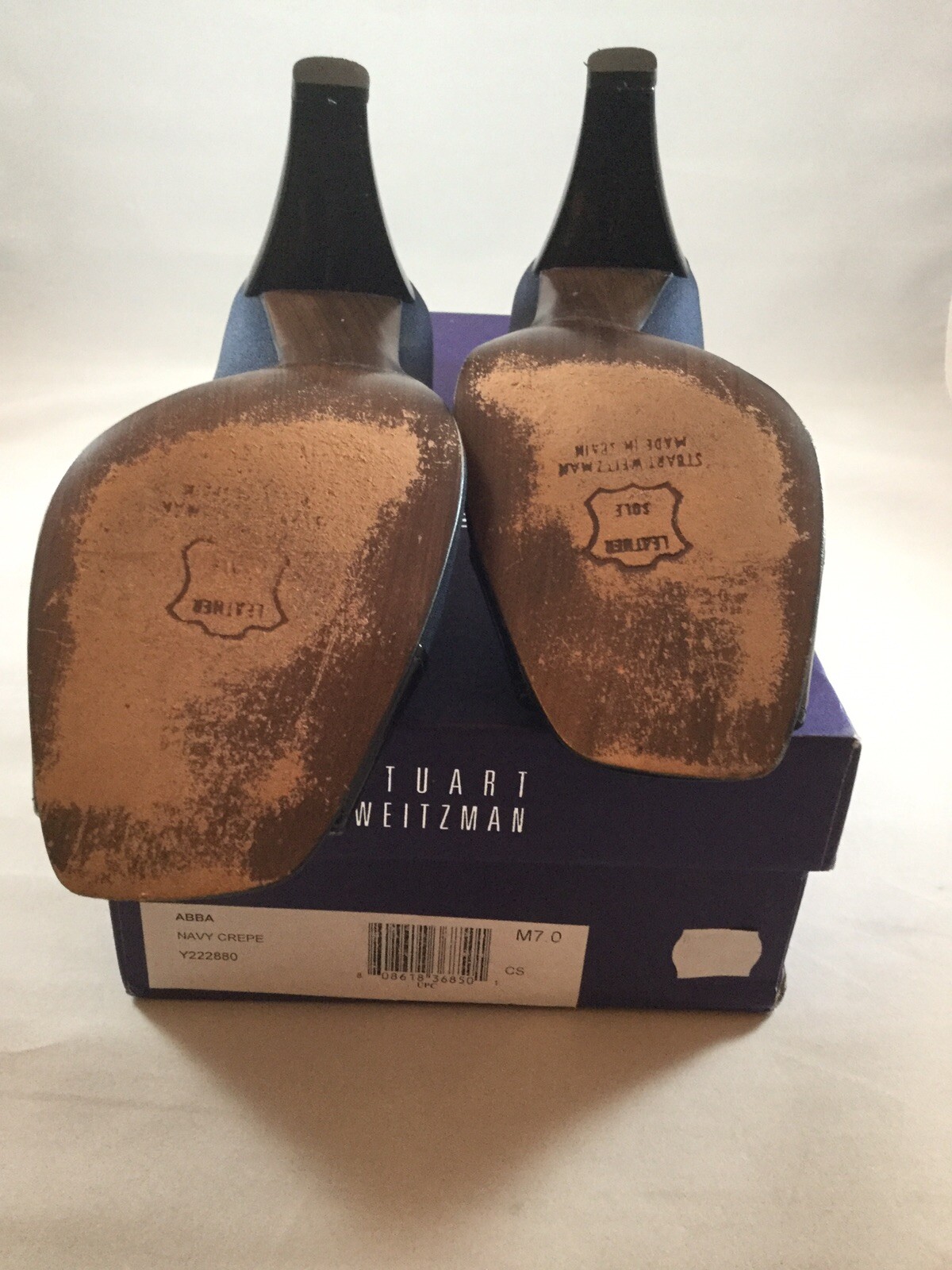 Stuart Weitzman shoes shoes shoes bluee Crepe Size 7 M 75760b Stuart Weitzman shoes shoes shoes bluee Crepe Size 7 M 75760b
