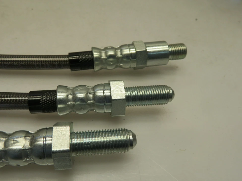 Kit de manguera de freno de acero inoxidable de 3 piezas para Sunbeam Alpine y Tiger GHP1/5SS Foto 3 de 4