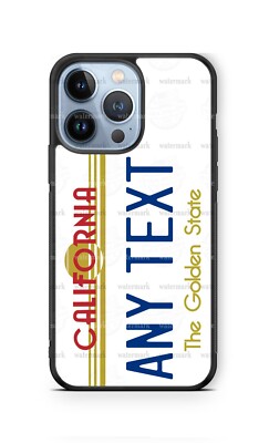 California 1982 Custom License Plate Phone Case for iPhone Samsung Google Pixel