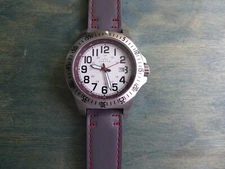 Elevon Aviator 43 mm White Dial ELE120-13 Pilot Aviator w Gray Leather 