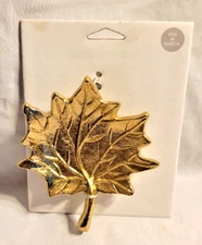 Threshold Gold Maple Leaf Decorative Wall Sculpture Light Gold