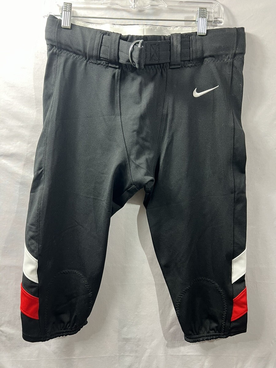 New Nike Custom Vapor Pro Training Pant Slant Stripe Men's L Black