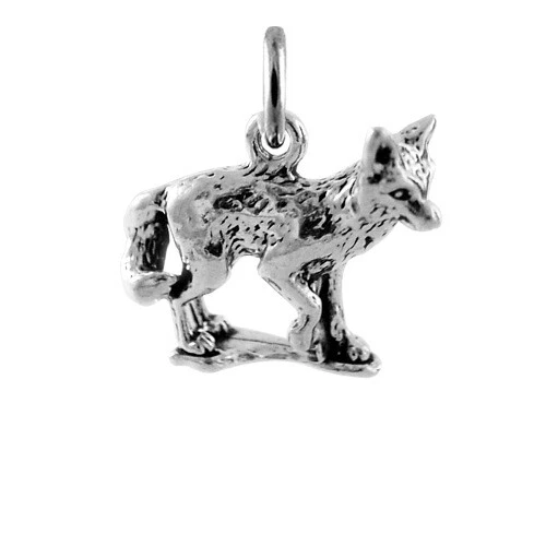 Sterling silver fox best sale charm