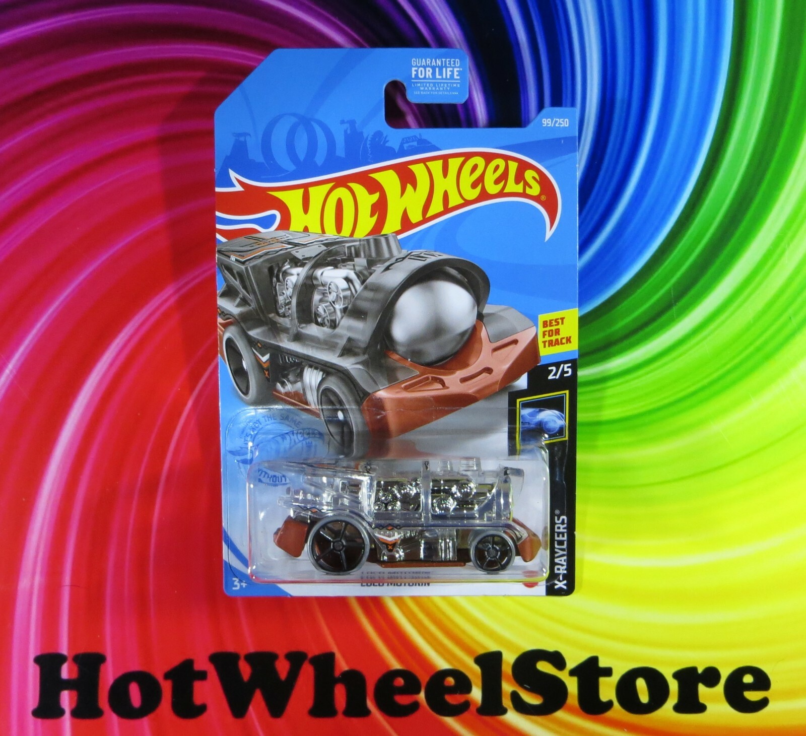 2021  Hot Wheels  Clear  LOCO MOTORIN'  Good Wheels for Customs  #99  HW9-041621