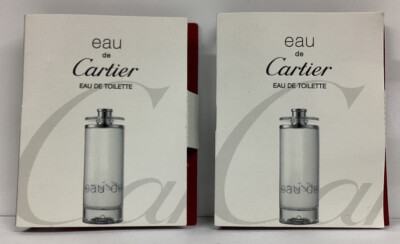 Eau De Cartier By Cartier LOT OF 2 Eau De Toilette Sample As Pictured