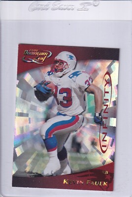 2000 Quantum Leaf Infinity Red #178 Kevin Faulk New England Patriots 068/100