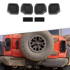 Smoke Black Rear Taillight Lamp Cover Accessories Kit For Ford Bronco Raptor 21+