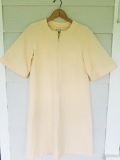 Womens House Coat Dress Zip Front Sz Small Vintage 70s Vanity Fair Sleepwear