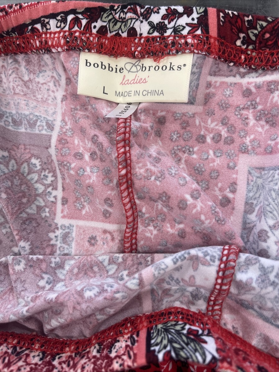 Bobbie & Brooks Red And Orange Design Leghings Sz L | eBay