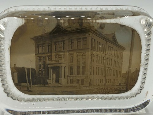 Briefbeschwerer Modern Woodmen Of America Rock Island Headquarters Vintage Antik - Bild 5 von 9