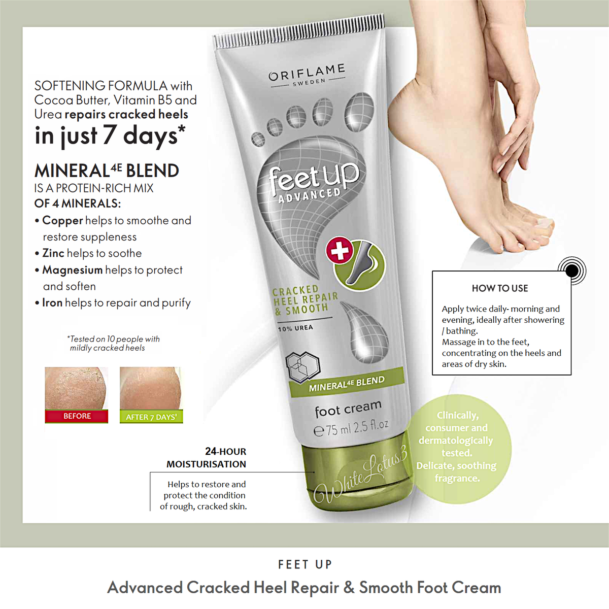Dermatologically Tested Advanced Cracked Heel Repair Smooth Foot
