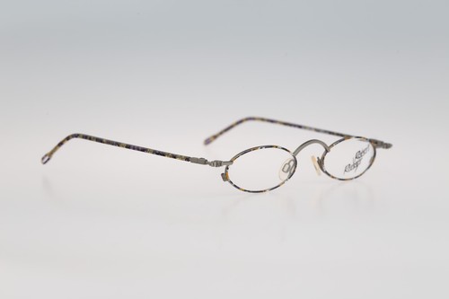 Robert Rudger 1320 152 77 Vintage 90s colorful & gray oval eyeglasses frames NOS - Picture 5 of 10