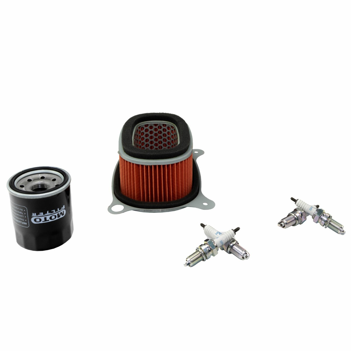 Servicekit Für Honda XRV 750 Africa Twin (1993-2003) – Mit Luftfilter, Ölfilter & 4 Zündkerzen