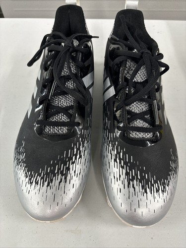 Scarpe da baseball Adidas Afterburner tacchetti uomo 9 argento nero CG5235 SPG 753001 - Foto 3 di 8
